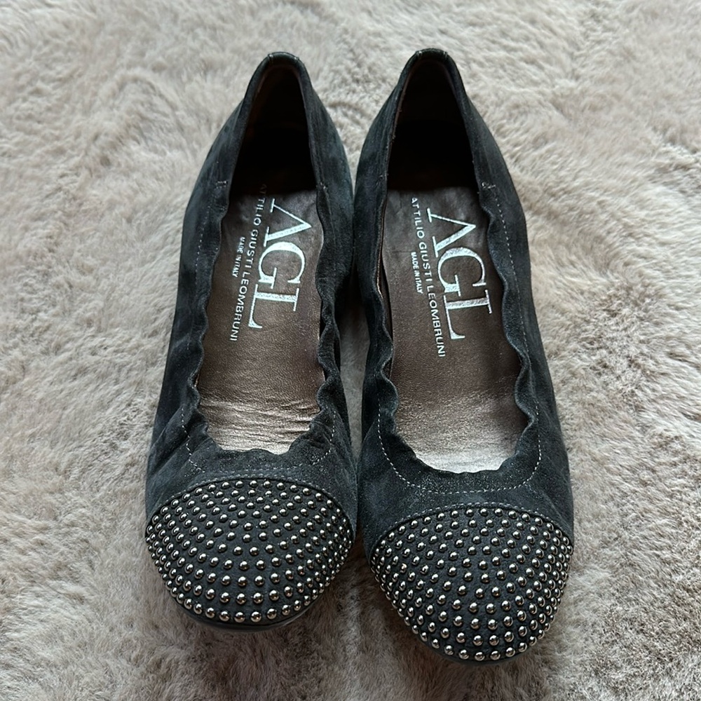 Italian studded ballet flats
